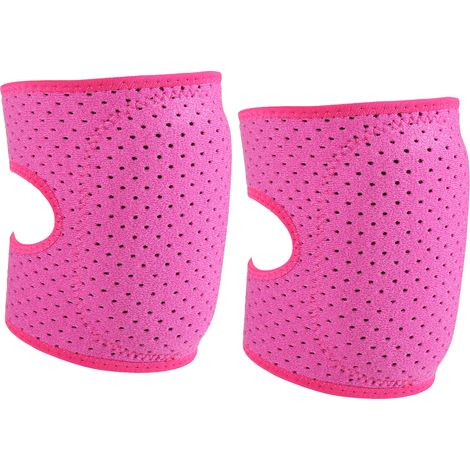 1 Paire de Genouillères Respirantes Antidérapantes pour Enfants, Protection pour Genoux et Coudes Sportifs Rouge Rose (1/5)