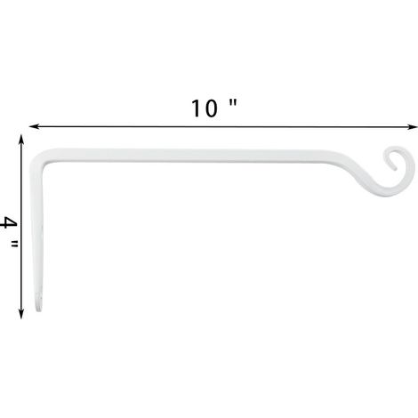 Filiyano – Support à perles rare pour panier suspendu, support mural pour pot de fleurs, blanc, lot de 2 (1/5)