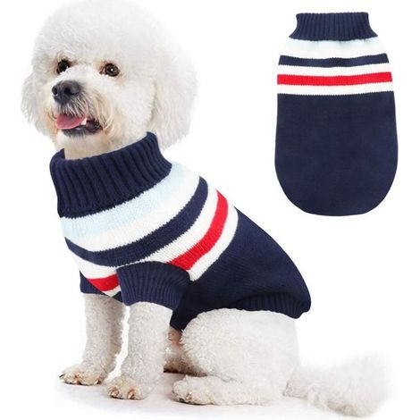Vêtements chauds pour chien en hiver (Bleu,M)-Fei Yu (1/2)