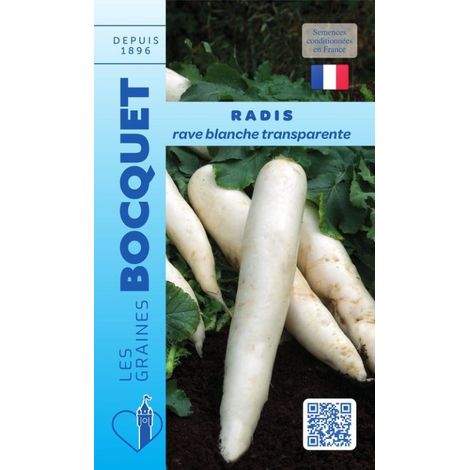 Radis rave blanche transparente - 10g