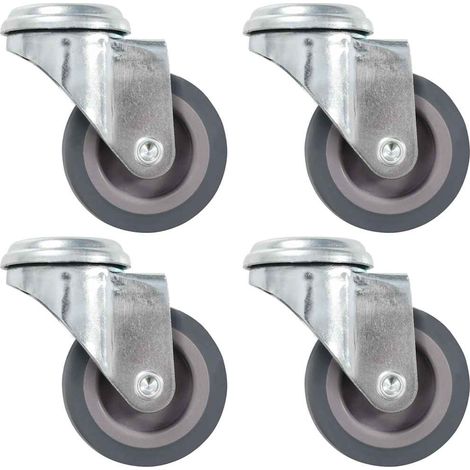 Ruote Girevoli con Foro per Bulloni 4 pz 50 mm vidaXL (1/5)
