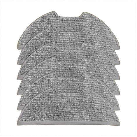 Lot de 6 lingettes de rechange pour balai E10S / E20 Plus - Outil de nettoyage hygiénique des sols et de la maison (1/5)