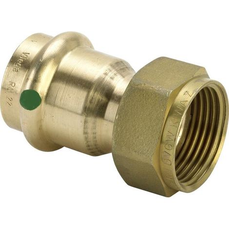 Viega Sanpress Verschraubung flachdichtend mit Überwurfmutter 3/4'' Innengewinde auf 22mm 351502