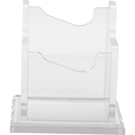 Porte-cartes de visite vertical, support en acrylique de 5 mm d'épaisseur, transparent, organisateur de bureau à grille simple couche (1/5)