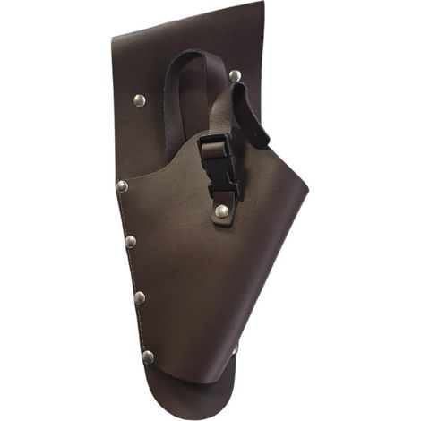 Fodero rivettato in cuoio per motosega da pota a batteria 33x17x7 cm
