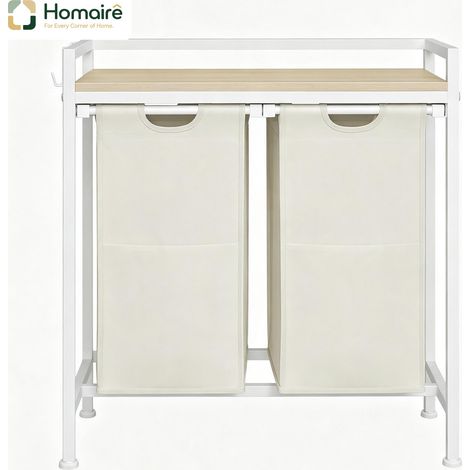 Aufbewahrungseinheit mit Schubladen, beige, im Holzdekor 70 x 30 x 71 cm HOMAIRE (1/5)
