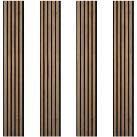 set 4 pannelli decorativi a muro "anna" 1190x186x12 mm