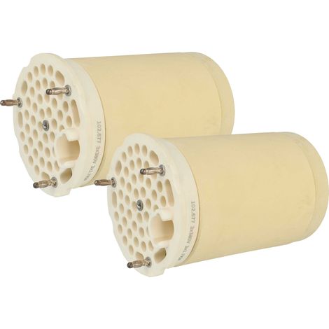 vhbw 2x Heating Element compatible with Leister 117.276, 115.571 Hot Air Welding Gun - 5100 - 8000 W, Ceramic Heating Core, 8.45 x 13.15 cm