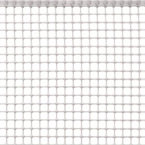 RETE DI PROTEZIONE PER BALCONI 'QUADRANET' mt. 1 x 50 - (maglia 10 x 10 mm) colore bianco