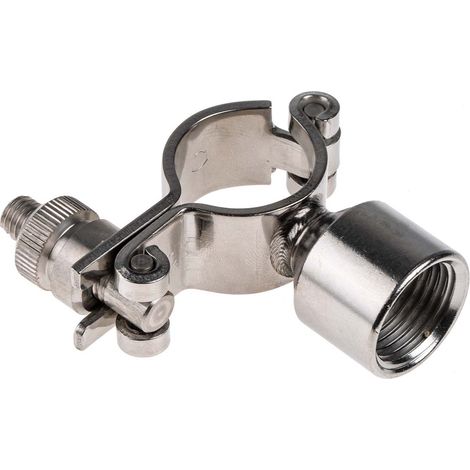 Fixation à charnière pour tuyau, Acier Inoxydable Argent pour tube Ø 1pouces ( Prix pour 1 ) (1/3)