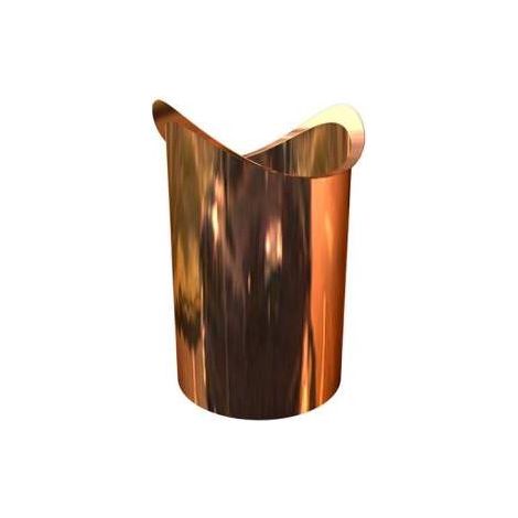 Naissance cylindrique droite à souder AMELUX - cuivre - dev.25 Ø 80 mm - 51469