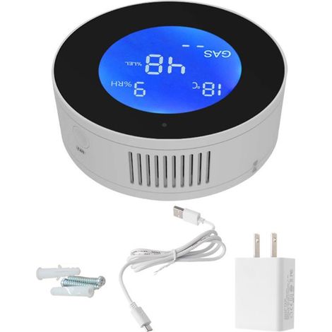 Rilevatore Gas Naturale WiFi – Allarme Fughe Metano con Display LCD, Notifiche App in Tempo Reale – ABS Resistente al Calore – Design Moderno e Elegante – Ideale per Casa e Uffici (1/3)