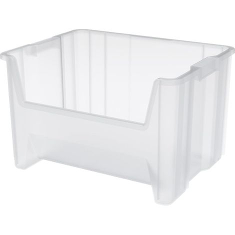 empilage Hopper avant de rangement en plastique Poubelle, étui de 3, 13017SCLAR (1/5)