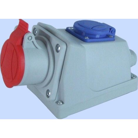 Prise combinée fixe 16A 4P 400V IP44 GSC GSC-16A/4 921841 (1/2)