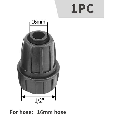-6 Raccord en Y pour tuyau d'arrosage, filetage femelle, adaptateur pour robinet à 2 voies, kit de raccord rapide avec vanne marche/arrêt et accessoires pour répartiteur d'eau (1/5)