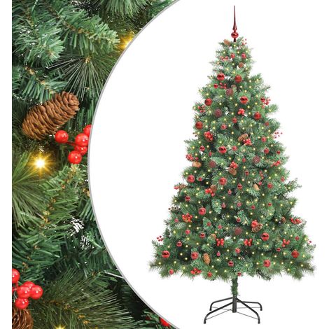 vidaXL Albero di Natale artificiale 300 LED Bianco caldo PVC e (1/5)