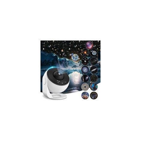 13-in-1 HD-Sternenprojektor – 360° drehbares Planetarium – Nachtlicht mit 12 Discs – Sternenhimmel, Nebel, Galaxien – Für Kinder und Erwachsene (1/4)