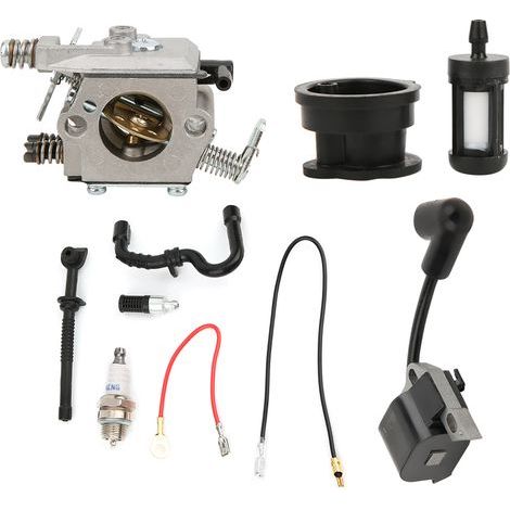 Kit de Filtre à Carburant et Bougie pour Carburateur Compatible STIHL 017 018 MS170 MS180 - Pièces Tronçonneuse (1/5)