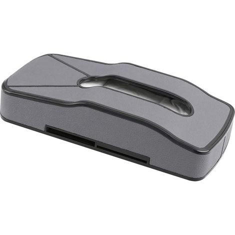 Organizador de parasol para coche, caja de pañuelos, inserto de tarjeta para coche, servilletero de papel de cuero PU para coche, estuche de almacenamiento para tablero de instrumentos del coche (1/3)