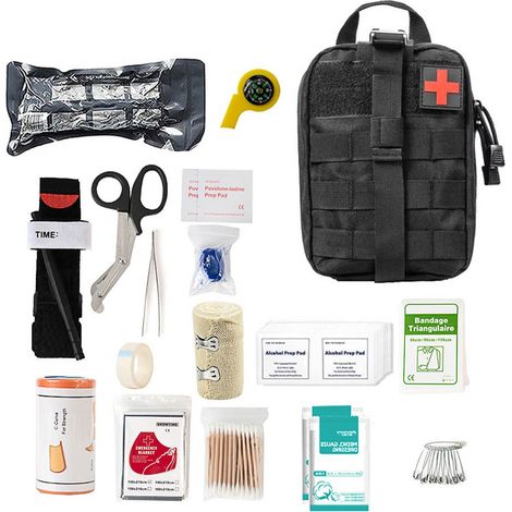 Équipement de camping de plein air, kit de survie, trousse de premiers secours tactique multifonctionnelle, matériel de camping tactique (1/5)