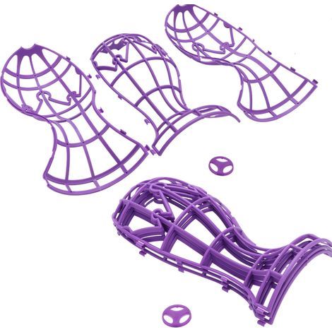 Présentoir pliable en ABS pour perruques, support professionnel pour séchage à l'air libre (violet) (1/5)