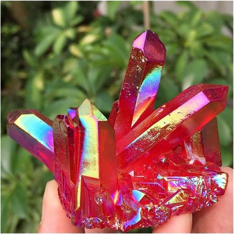 Très bel Ange Titane Quartz Superbe Spécimen Arc-en-Ciel (Taille : 40-60g) Collections de la Maison (Size : 80-100g) (1/5)