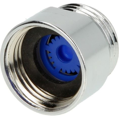 Limiteur de débit p. flexible de douche 10 L/min., 1/2’’ FF/FM, laiton chromé