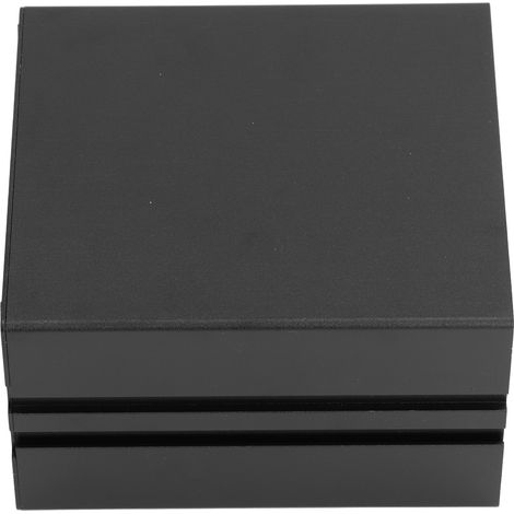 Boîtier de jonction électrique intégré en alliage d'aluminium, 90 x 138 x 150 mm, noir mat (1/5)