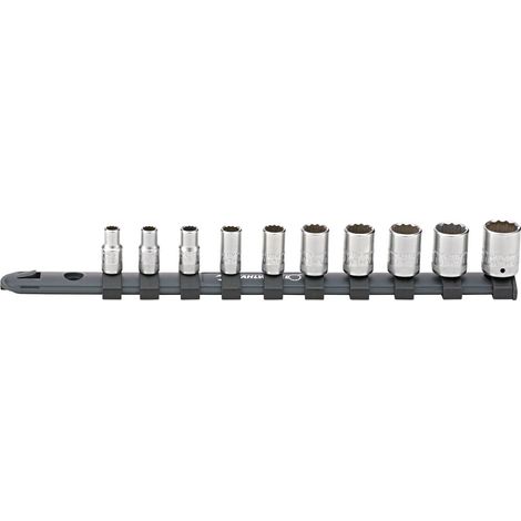 Stahlwille 1/4 Satz Steckschlüsselsatz mit Clip-Leiste 5-14 mm 10-teilig (1/5)