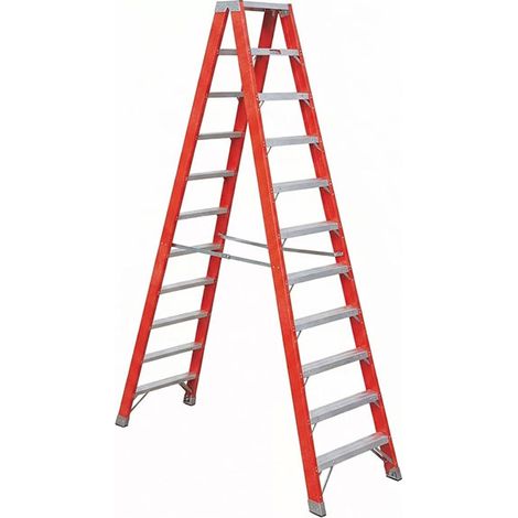 Escabeau isolant basse tension 12 marches double montée - Hauteur escabeau 3.00m - SCAV015/12 (1/5)