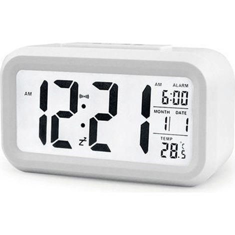 3 sveglie digitali, alimentate a batteria (non incluse), con funzione snooze, stile bambino/viaggio/bagno, orologio intelligente da tavolo, sveglia digitale, retroilluminato, orologio elettronico da t