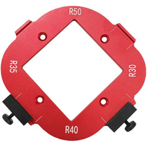 DEESSE SHOP-FTVOGUE Gabarit de Rayon D'angle de Routeur R30 R35 R40 R45 Gabarit de Rayon D'angle en Alliage D'aluminium Outil de Travail du Bois Portable et Durable pour des Projets de Bricolage (1/5)