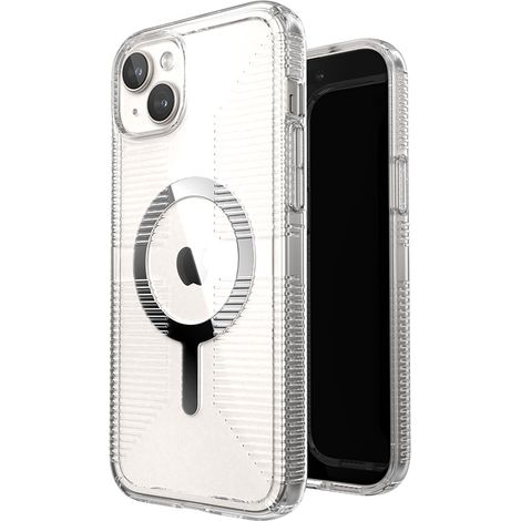 Funda Speck Gemshell Grip + MagSafe para iPhone 15 Plus / iPhone 14 Plus (transparente / acabado cromado) (1/5)