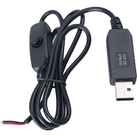 Câble d'alimentation USB 2.0 mâle 12 V avec connecteurs et rallonge à 2 broches (1/4)