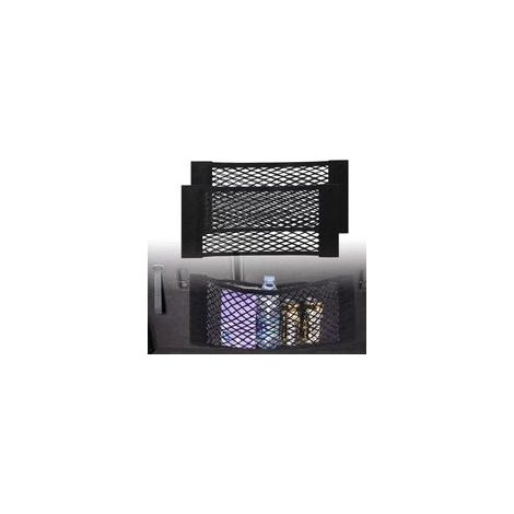Lot de 55 pochettes de rangement en filet de 25 cm, pour coffre de voiture, siège ou autres espaces de rangement. Panneau de protection en filet universel pour voitures, SUV et camions.-Crezuo