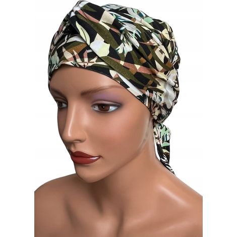 Turbante para la cabeza Lara bm-318 para mujer, también apto para usar después de la quimioterapia. (1/5)