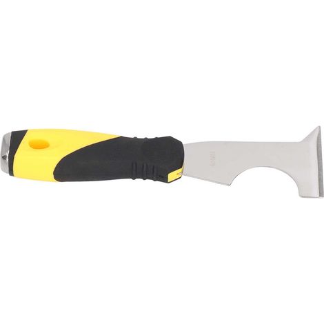 Couteau à mastic multifonctionnel, lame épaisse, grattoir en acier inoxydable pour décaper la peinture, manche antidérapant, 6,5 cm / 2,6 pouces (1/5)