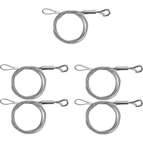Kit de fil de suspension pour tableaux, crochet réglable et crochet pour moulure de rail (1/5)