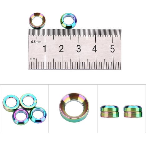 4 Pièces/Lot Joints et Entretoises en Titane TC4 pour Étriers de Frein de VTT (Multicolore) (1/5)