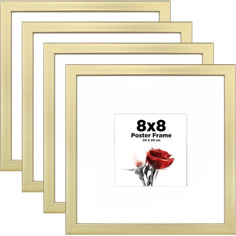 Bilderrahmen 20x20 4er Holzverbund Gold Horizontal 20x20 cm 4er Gold (1/5)