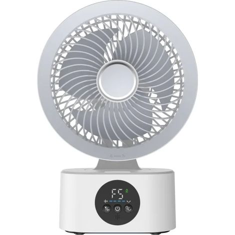 Ventilateur mural portable rechargeable USB avec veilleuse intégrée (1/5)