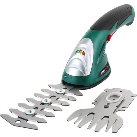 Cisaille Sculpte-Haies et Taille-Herbes sans Fil 7,2V, 2 en 1 Cisailles à Gazon avec 2 Lames, Batterie 1500mAh, Chargeur pour Cour/Jardin/pelouse (1/5)