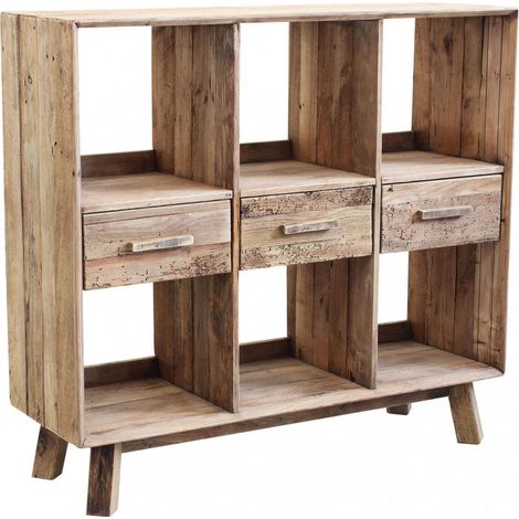 Mobile Maximillian 120x40x110 h cm in Pino riciclato Marrone (1/5)