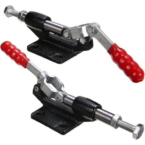 Pinces à Bascule,2 Pièces Maintien Push Pull Action Outil À Main Bascule Outil Main Dégagement Rapide Pince Manuelle Loquet Levier Horizontal Serrage Barre de Dégagement Rapide (227kgf) (1/5)