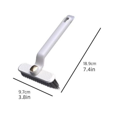 Robuste Reinigungsbürsten – 360° drehbarer Kopf und ergonomischer Griff. Für Toiletten, Badewannen, Waschbecken und Ecken (geeignet für verschiedene Oberflächen im Haushalt). (1/5)