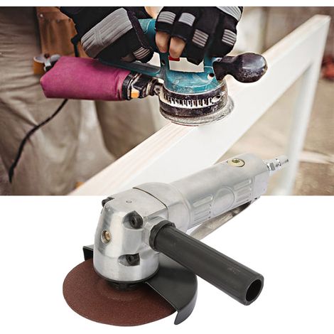 Meuleuse d'angle pneumatique 4" (100 mm) avec ponceuse, polisseuse et tronçonneuse, 11 000 tr/min, filetage 1/4". (1/5)
