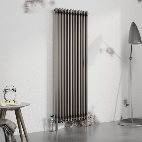 Warmehaus Traditional Radiator Raw Metal 1800x560mm Double Column (1/5)