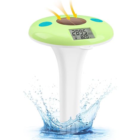 Tester e termometro galleggiante per il sale della piscina,salinometro digitale per piscine di acqua salata,vasche idromassaggio,spa e stagni,monitor accurato della temperatura e del livello del sale (1/5)