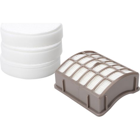 Kit Filtre Hepa Mousse Feutre Pour Aspirateur Shark Navigator Rotator Professional Nv80 Nv90 Uv420 - Lot De 3 (1/5)
