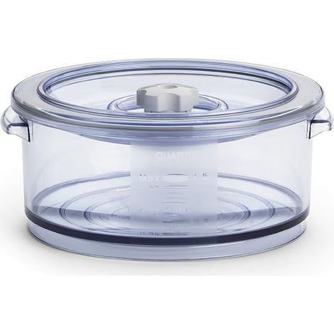 Boîte de Conservation sous Vide pour Aliments Executive, avec Couvercle et Poignées, pour Conservation, Cuisson sous Vide et Marinade, Lavable au Lave-Vaisselle, Capacité 1,5 L, sans BPA (1/4)